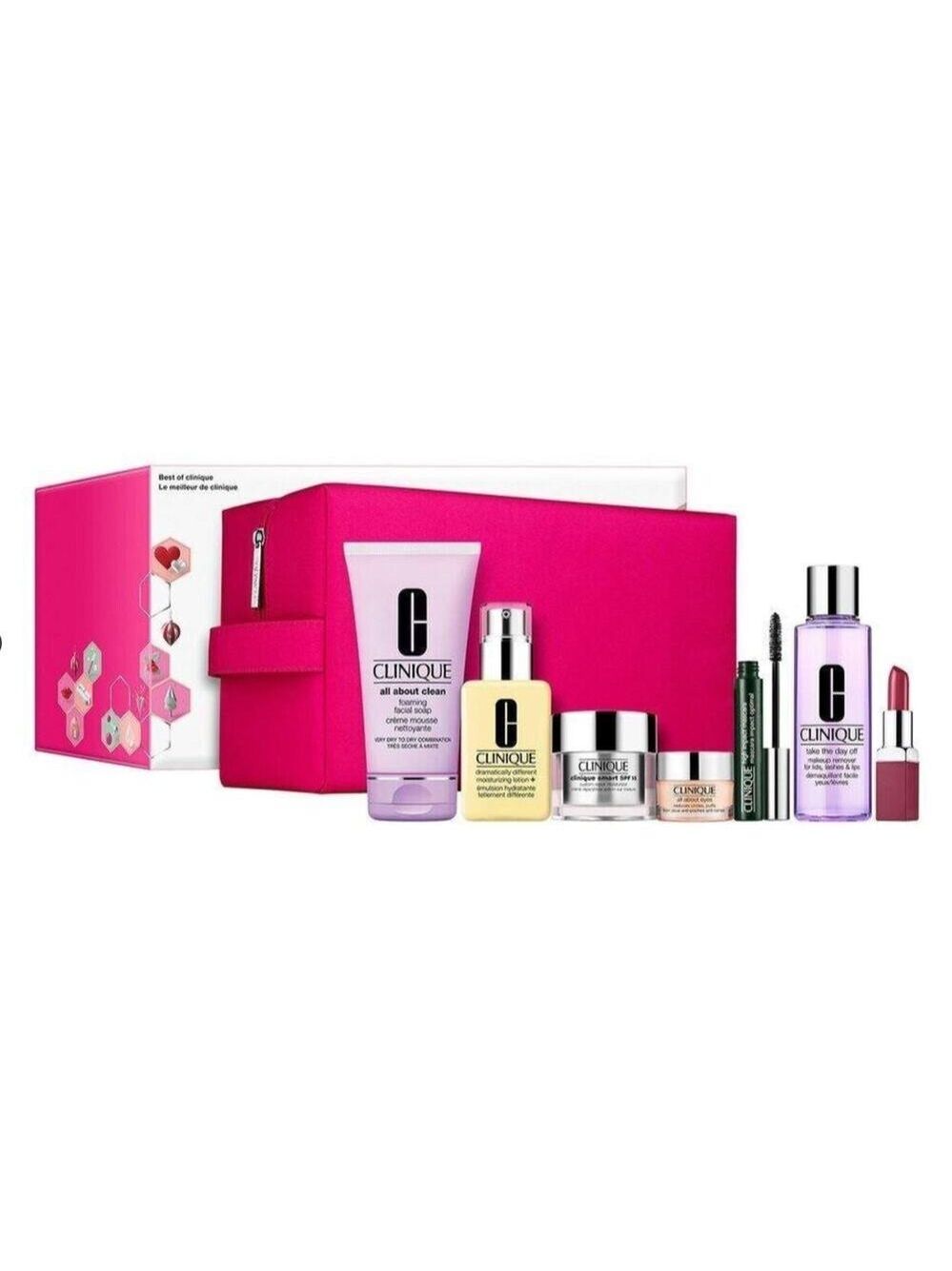 8 PIECE BEST OF CLINIQUE SKIN CARE & MAKEUP GIFT SET BOX FULL SIZE FAVORITES NEW